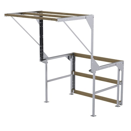 Vestil MEZZANINE SAFETY GATE, KNOCKDOWN MEZZ-KD-88T-93D-A